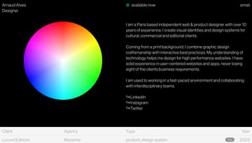 Arnaud Alves — Independent​ Web & Product Designer