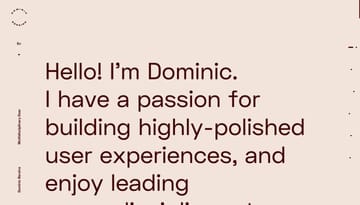 Dominic Berzins — Multidisciplinary Doer