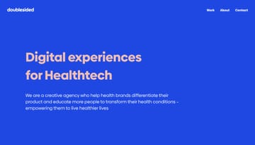 Doublesided | HealthTech digital agency in London
