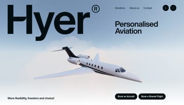 HYER® - Personalised Aviation - Book or Share a Private Jet
